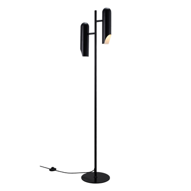 Modern Black Floor Lamp with Adjustable Heads – Stylish Standing Lamp for Living Room and Reading 0
